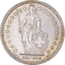 Coin, Switzerland, 2 Francs, 1957, Bern, AU(50-53), Silver, KM:21