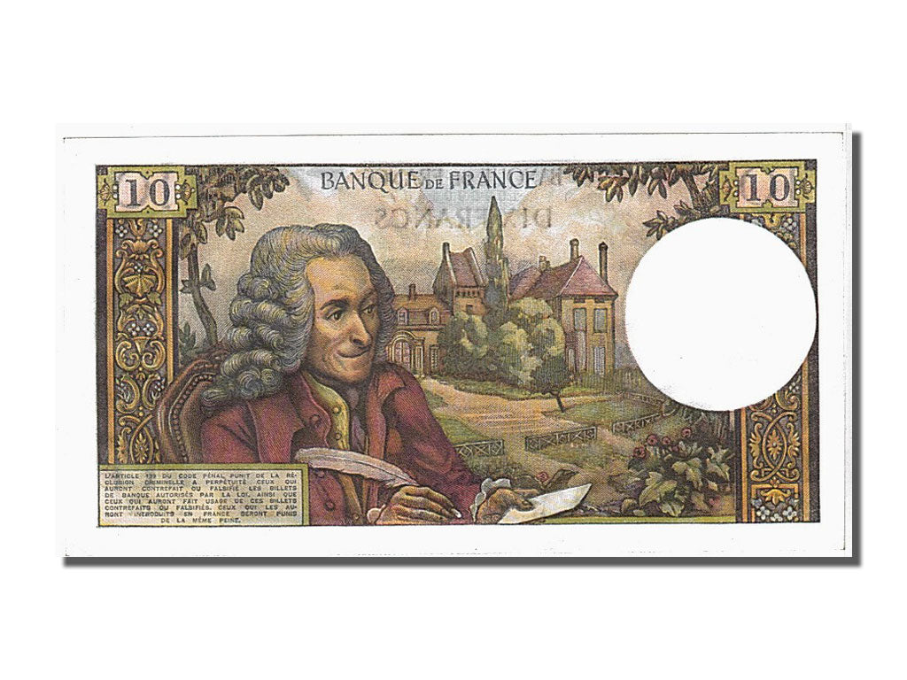 Billet, France, 10 Francs, 10 F 1963-1973 ''Voltaire'', 1968, 1968-11-07, SPL