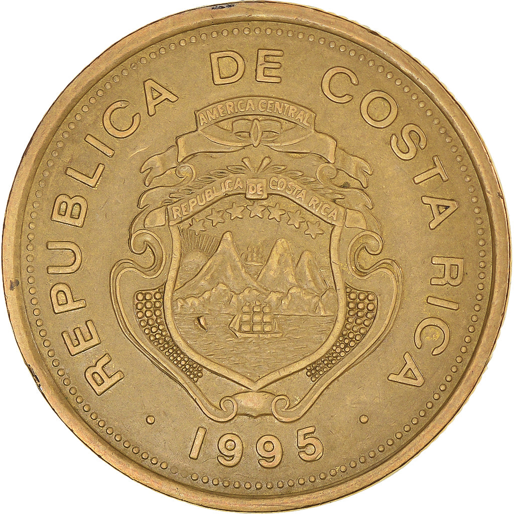 Münze, Costa Rica, 100 Colones, 1995, SS, Brass plated steel, KM:230