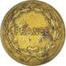 Coin, France, France Libre, 2 Francs, 1944, Philadelphia, VF(30-35), Brass