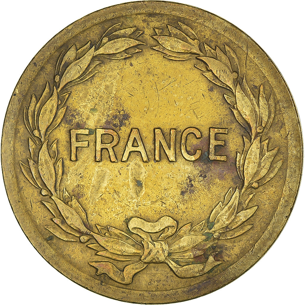 Coin, France, France Libre, 2 Francs, 1944, Philadelphia, VF(30-35), Brass