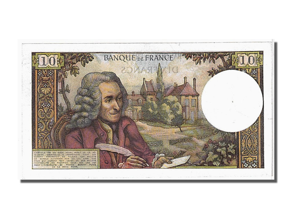 Billet, France, 10 Francs, 10 F 1963-1973 ''Voltaire'', 1969, 1969-11-06, SPL