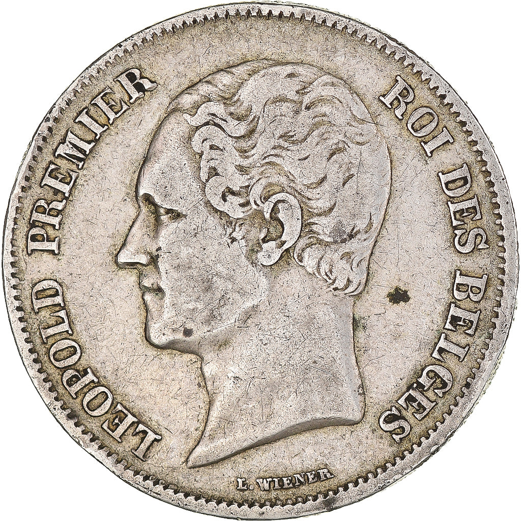 Moeda, Bélgica, Leopold I, 2-1/2 Francs, 1849, VF(30-35), Prata, KM:11