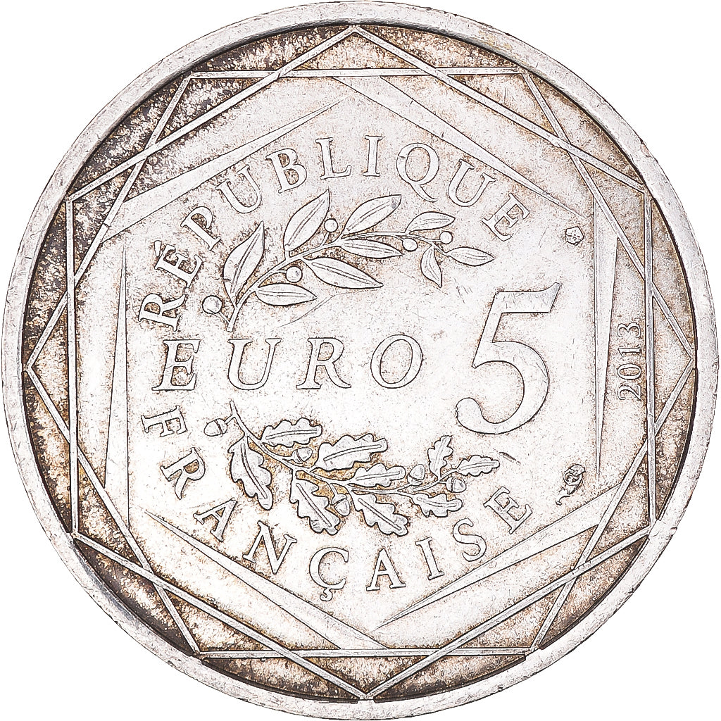 Frankreich, Liberté, 5 Euro, 2013, Paris, SS+, Silber
