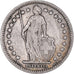 Monnaie, Suisse, Franc, 1887, Bern, TB, Argent, KM:24