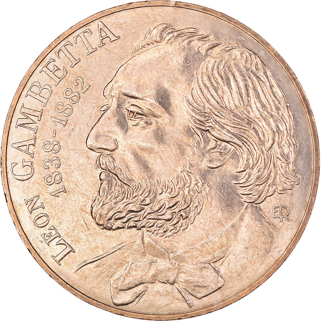 Münze, Frankreich, Gambetta, 10 Francs, 1982, VZ, Nickel-Bronze, KM:950