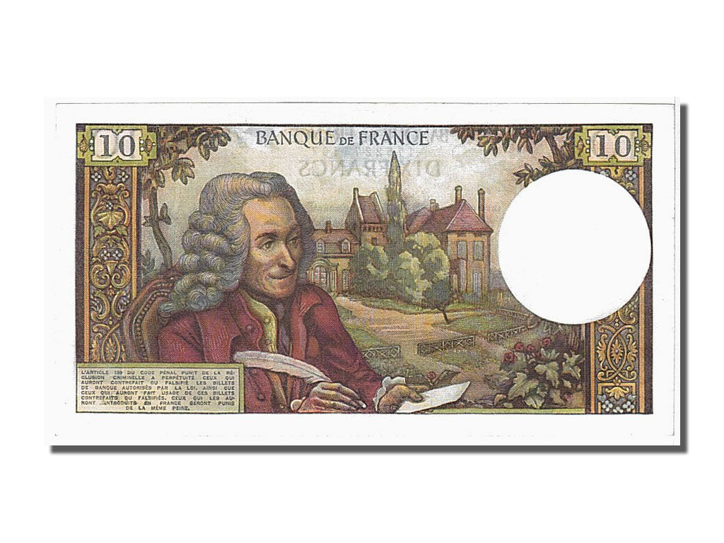 Billet, France, 10 Francs, 10 F 1963-1973 ''Voltaire'', 1971, 1971-09-02, NEUF