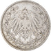 Coin, GERMANY - EMPIRE, 1/2 Mark, 1906, Munich, EF(40-45), Silver, KM:17