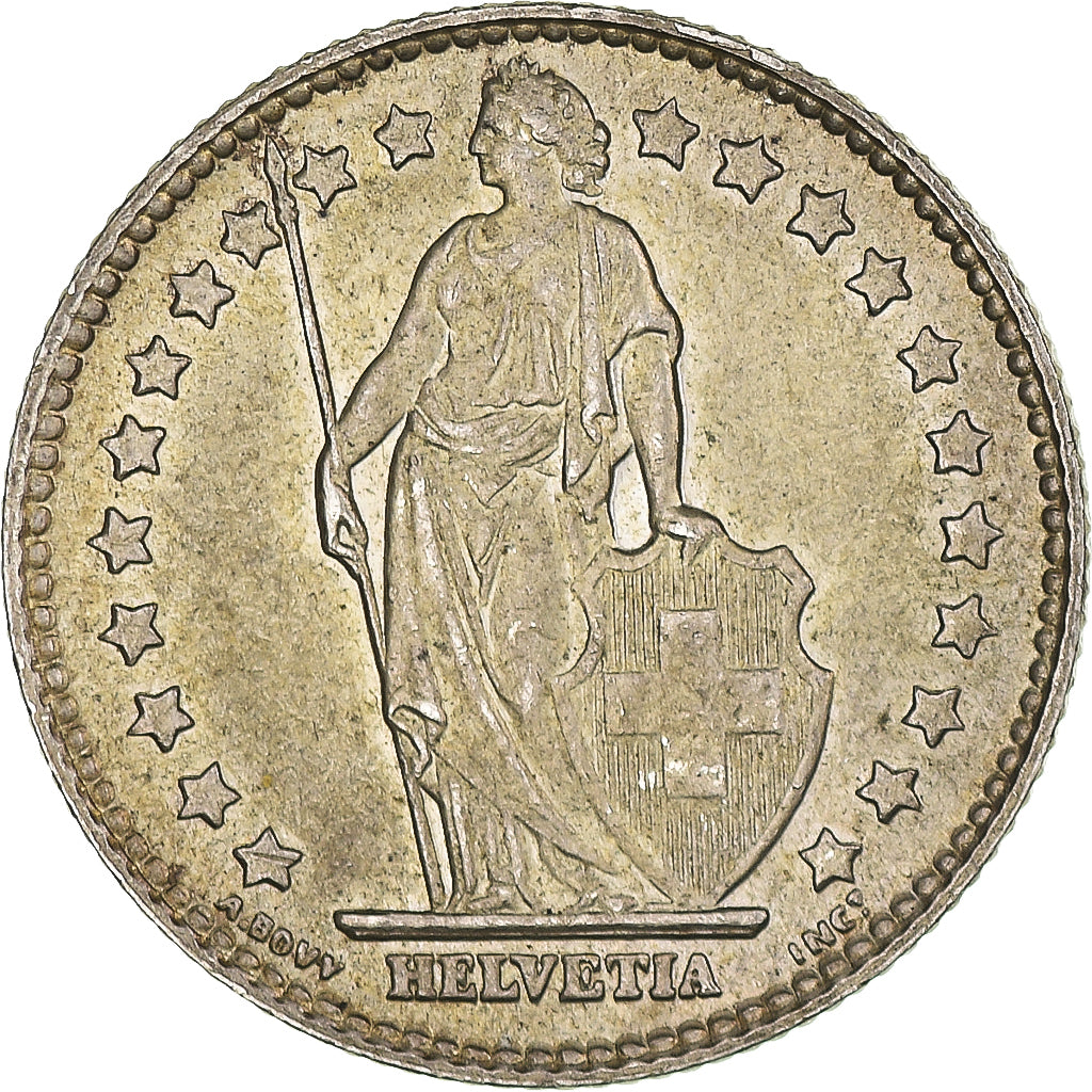 Moneta, Svizzera, Franc, 1962, Bern, BB+, Argento, KM:24