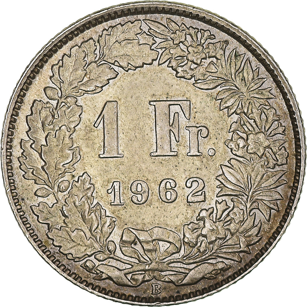 Monnaie, Suisse, Franc, 1962, Bern, TTB+, Argent, KM:24