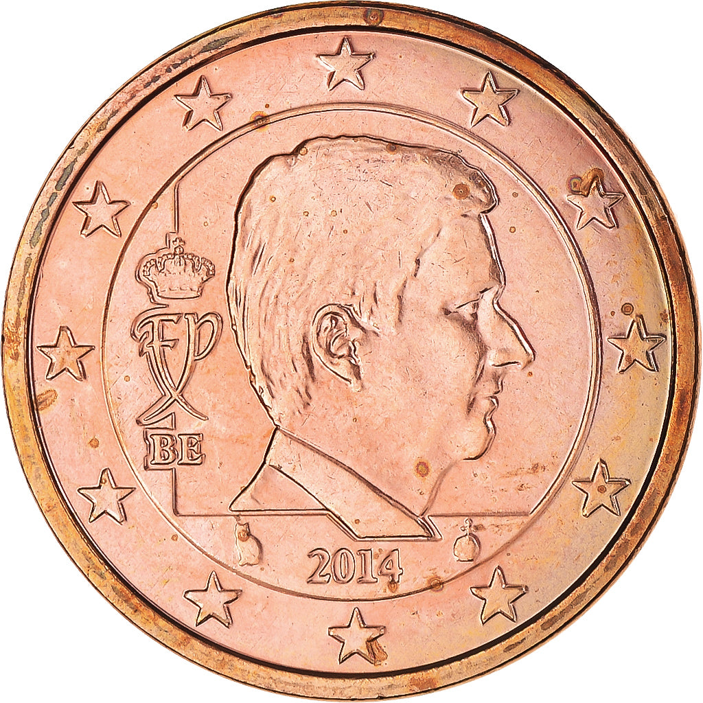 België, 5 Euro Cent, 2014, PR+, Copper Plated Steel, KM:333