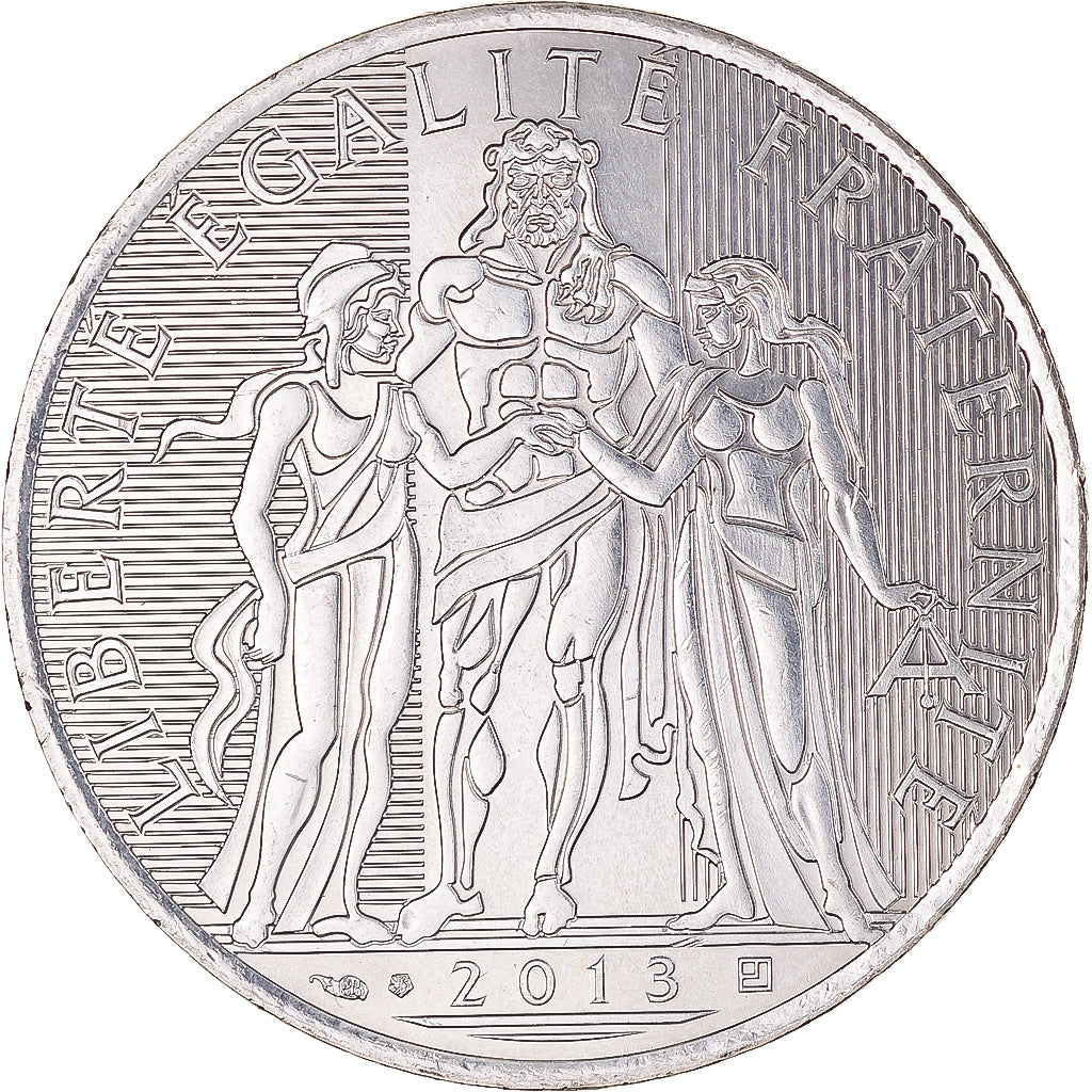 France, 10 Euro, 2013, Paris, Hercule, MS(65-70), Silver, Gadoury:EU590, KM:2073