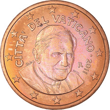 CIUDAD DEL VATICANO, 5 Euro Cent, 2011, Rome, BU, FDC, Cobre chapado en acero