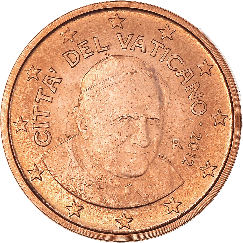 Cité du Vatican, Euro Cent, 2012, Rome, BU, FDC, Cuivre plaqué acier, KM:375