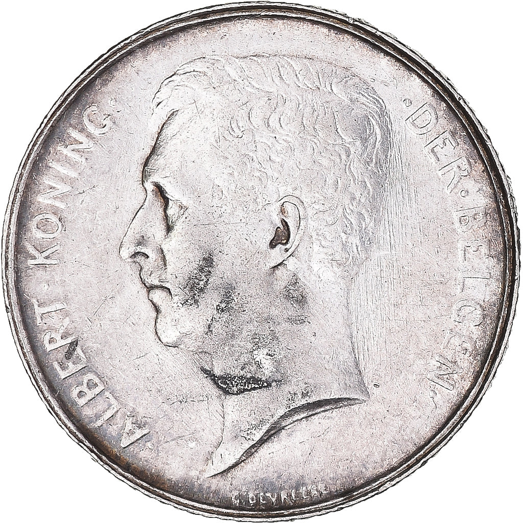 Coin, Belgium, Albert I, Franc, 1912, EF(40-45), Silver, KM:73.1