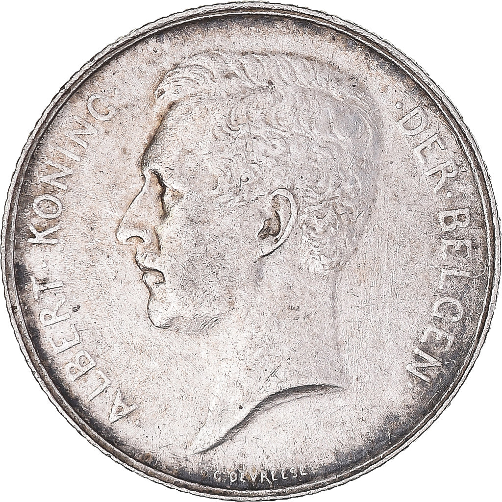 Coin, Belgium, Albert I, Franc, 1913, EF(40-45), Silver, KM:73.1