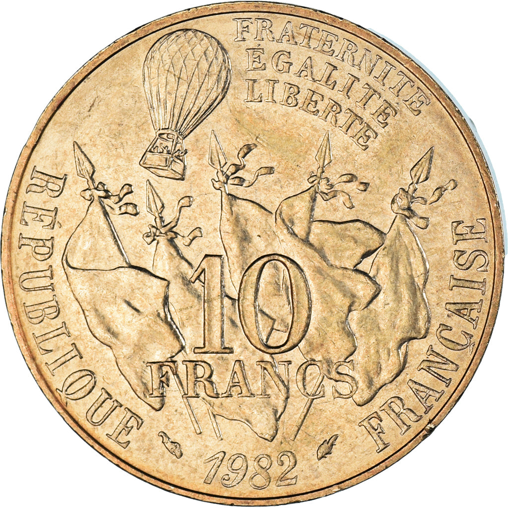 Münze, Frankreich, Gambetta, 10 Francs, 1982, Paris, VZ+, Nickel-Bronze
