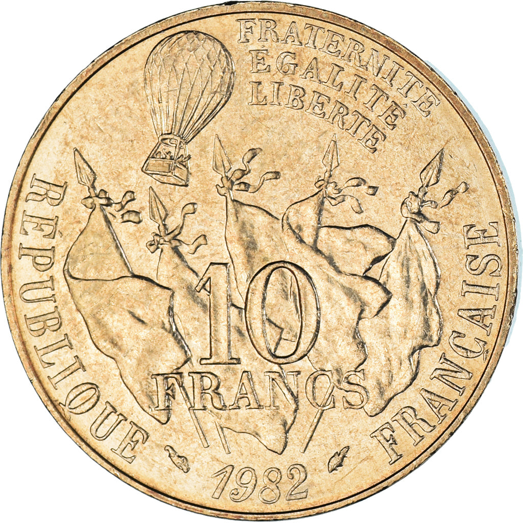 Moneda, Francia, Gambetta, 10 Francs, 1982, Paris, EBC+, Níquel - bronce