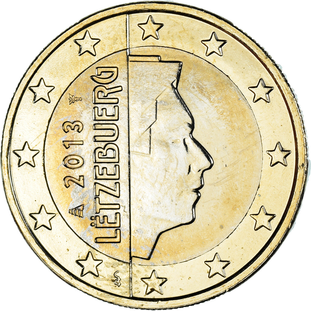 Luxembourg, Euro, 2013, MS(60-62), Bi-Metallic, KM:92