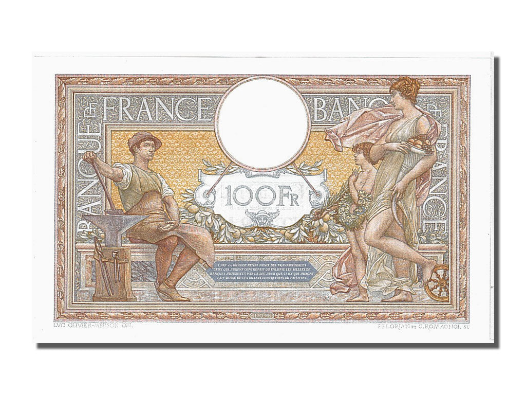 Billet, France, 100 Francs, 100 F 1908-1939 ''Luc Olivier Merson'', 1935