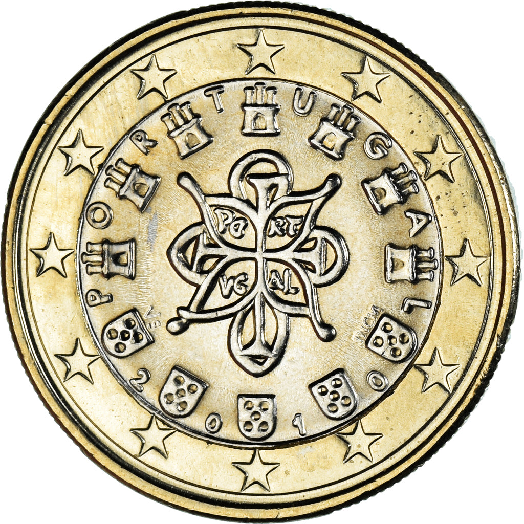 Portugal, Euro, 2010, Lisbon, MS(60-62), Bi-Metallic, KM:766