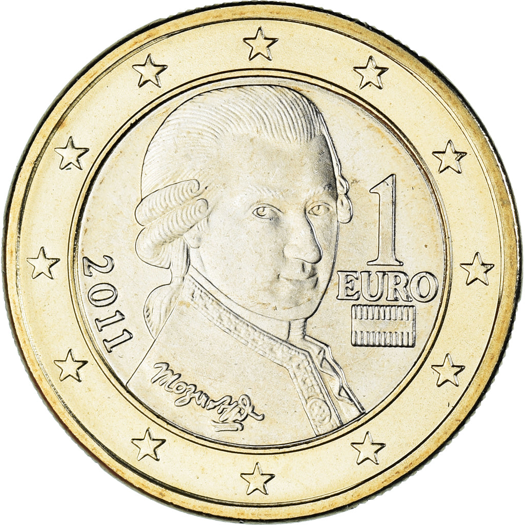 Austria, Euro, 2011, Vienna, MS(60-62), Bimetaliczny, KM:3142
