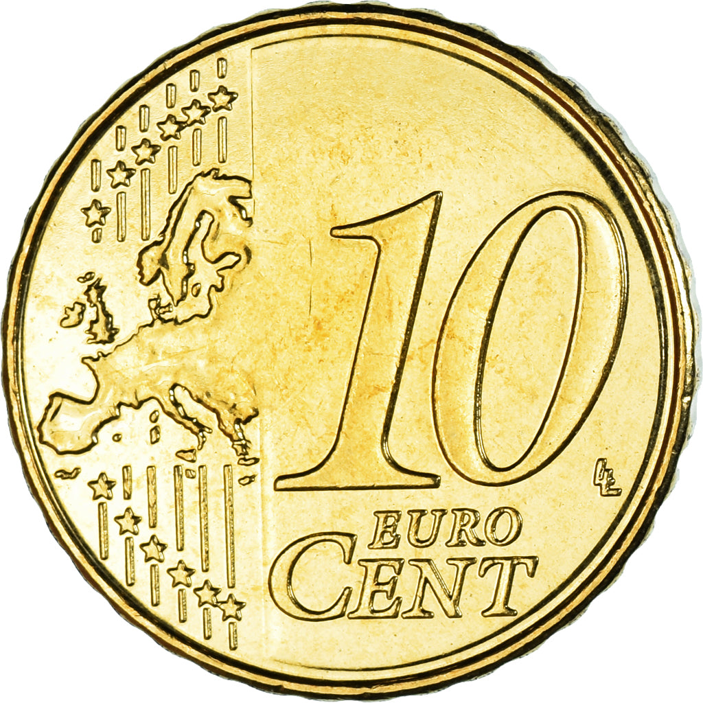 Belgium, 10 Euro Cent, 2012, Brussels, AU(55-58), Brass, KM:277