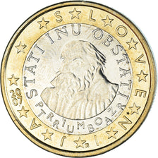 Slovenia, Euro, 2007, Vantaa, MS(60-62), Bi-Metallic, KM:74