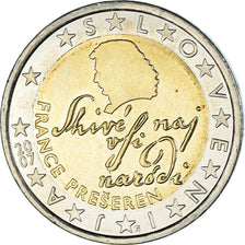 Eslovenia, 2 Euro, 2007, Vantaa, EBC+, Bimetálico, KM:75