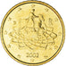 Italy, 50 Euro Cent, 2002, Rome, AU(55-58), Brass, KM:215
