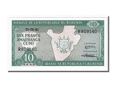 Billete, 10 Francs, 1981, Burundi, 1981-06-01, UNC
