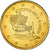 Chipre, 50 Euro Cent, 2012, AU(55-58), Latão, KM:83