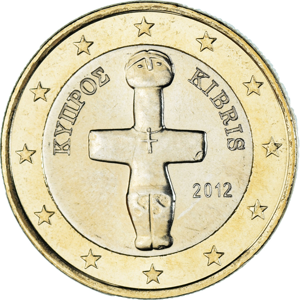 Cyprus, Euro, 2012, MS(60-62), Bi-Metallic, KM:84