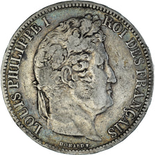 Coin, France, Louis-Philippe, 5 Francs, 1831, Lille, VF(30-35), Silver