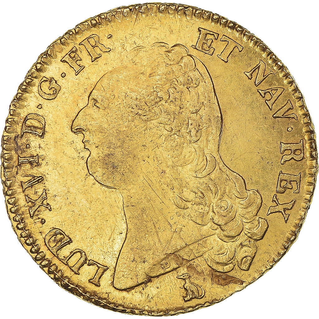 France, Louis XVI, Double Louis d'or, 1786, Nantes, Or, TTB, Gadoury:363