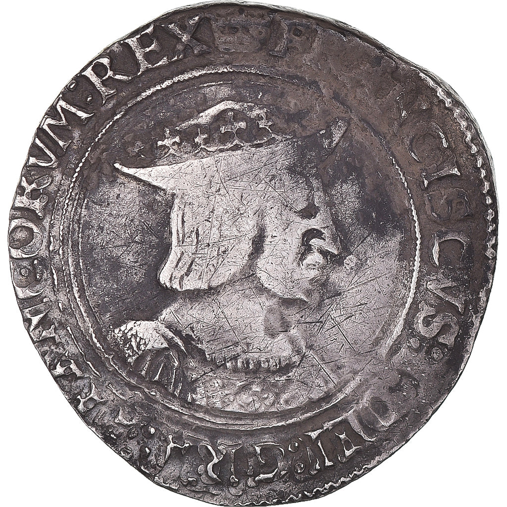 Monnaie, France, François Ier, Teston, 1515-1547, Paris, TB+, Argent