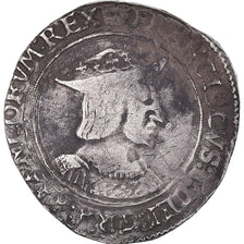 Moeda, França, François Ier, Teston, 1515-1547, Paris, VF(30-35), Prata