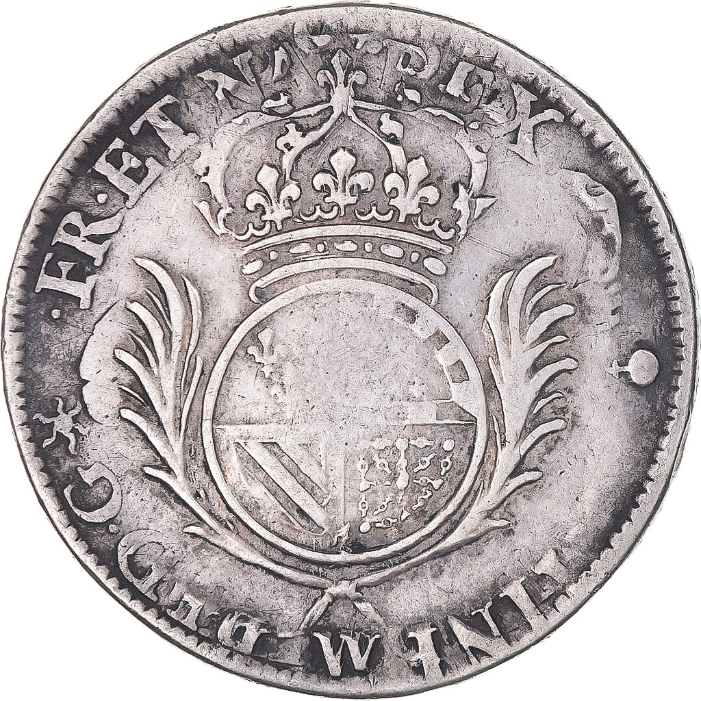 Münze, Frankreich, Louis XIV, 1/2 Ecu de Flandre aux palmes, Lille, Rare, S