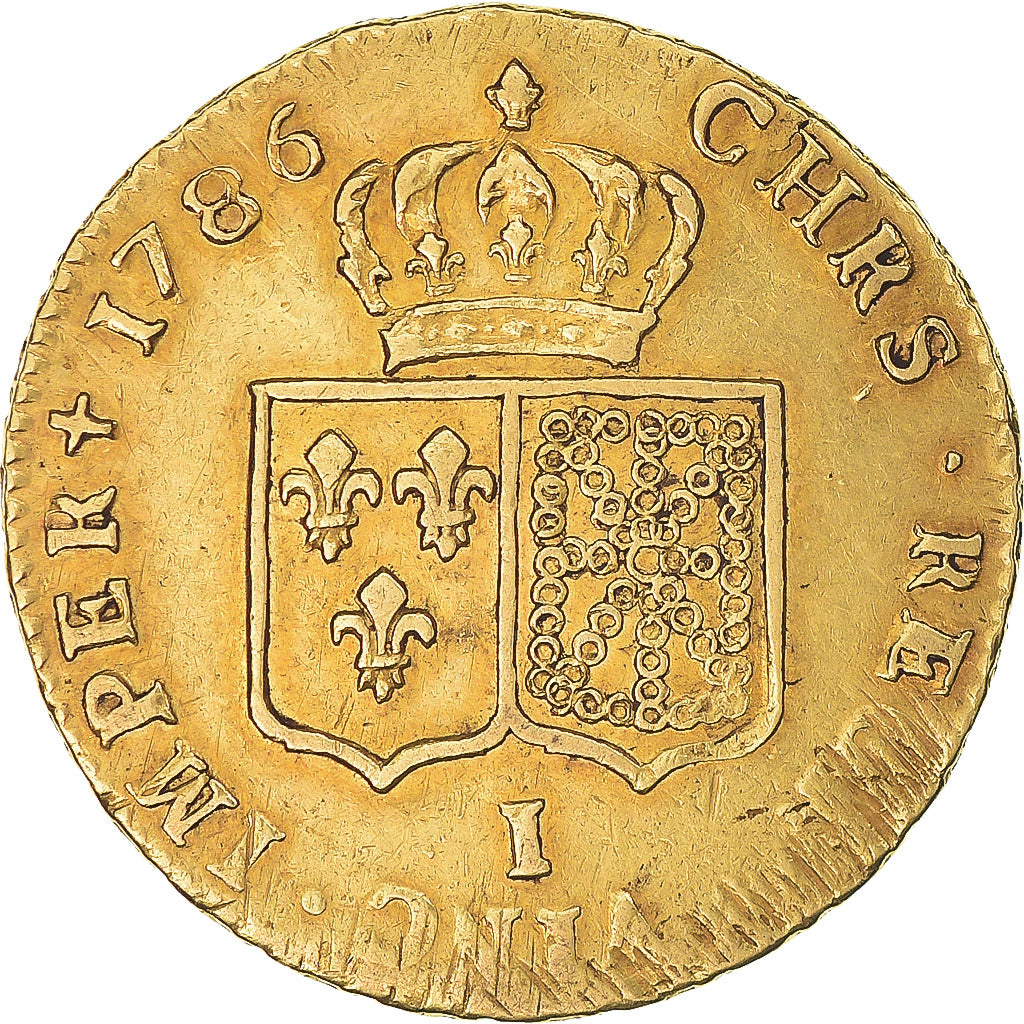 France, Louis XVI, Double Louis d'or à la tête nue, 1786, Limoges, Gold
