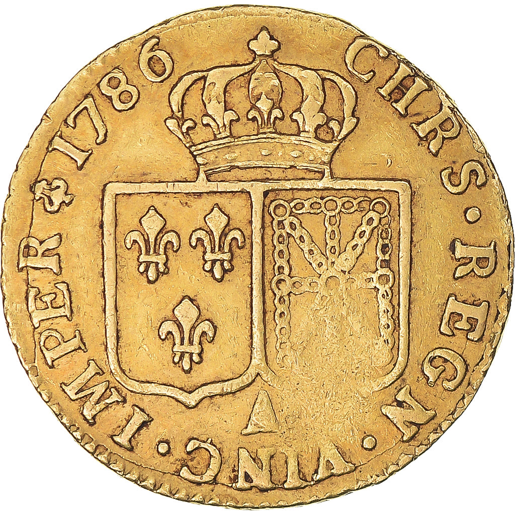 Frankrijk, Louis XVI, Louis d'or à la tête nue, 1786, Paris, Goud, FR+