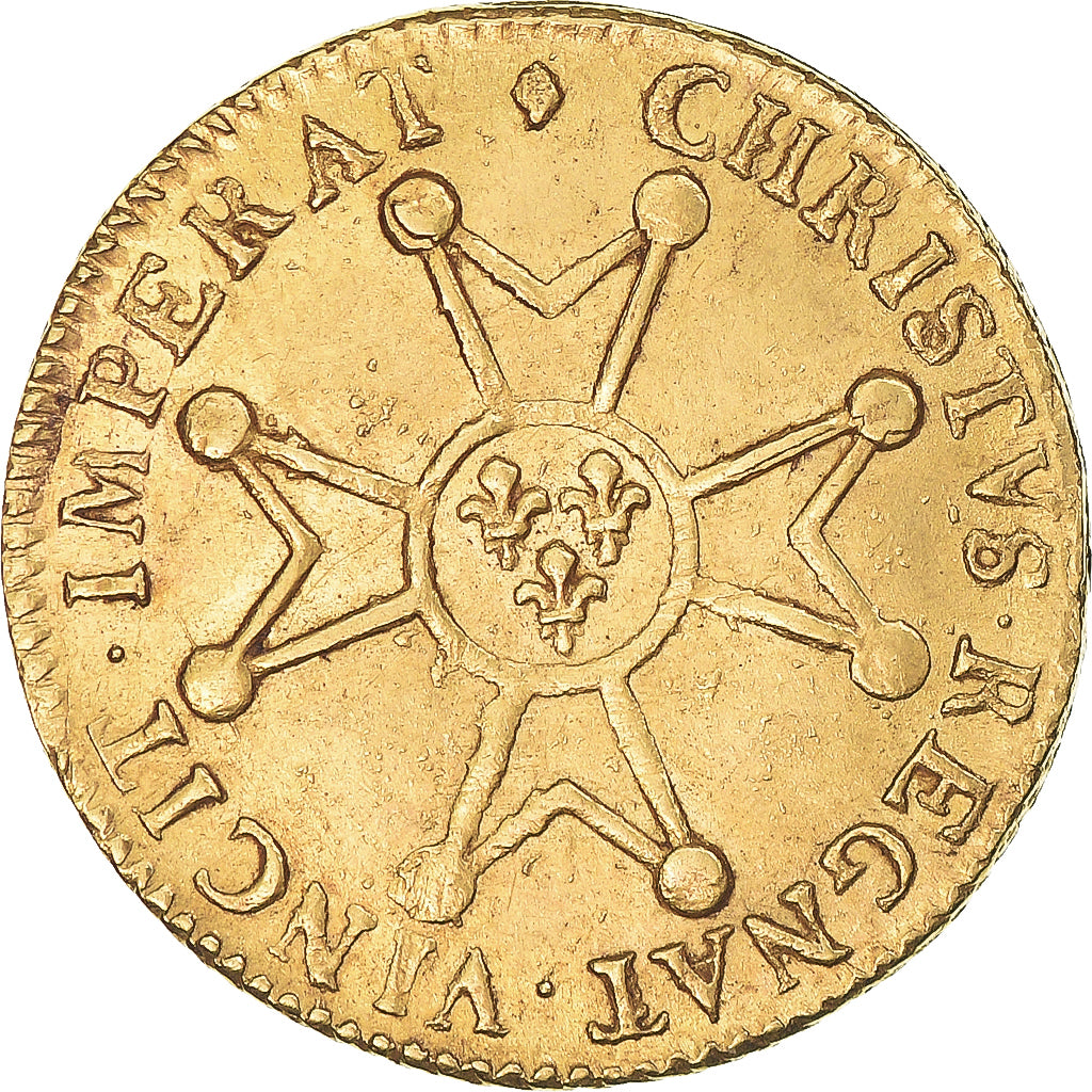 Frankreich, Louis XV, louis à la croix de chevalier, 1718, Lille, Gold, SS