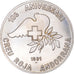 Moneta, Andorra, 25 Diners, 1991, SPL-, Argento, KM:65