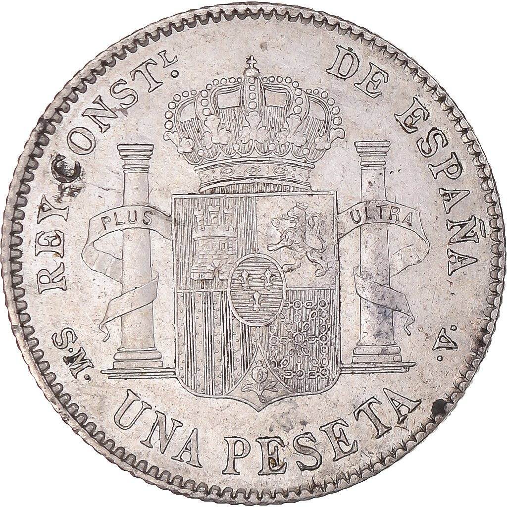 Moneda, España, Alfonso XIII, Peseta, 1903, Madrid, MBC+, Plata, KM:721