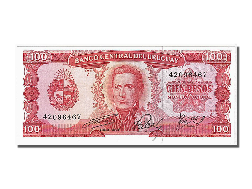 Geldschein, Uruguay, 100 Pesos, 1967, UNZ