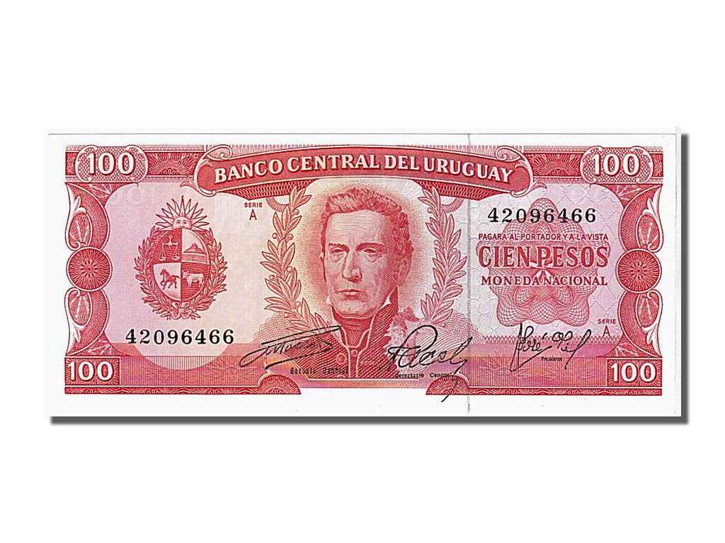 Banconote, Uruguay, 100 Pesos, 1967, FDS