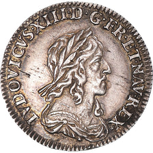 Moeda, França, Louis XIII, 1/12 Écu, 2e poinçon de Warin, buste drapé et