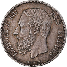 Coin, Belgium, Leopold II, 5 Francs, 5 Frank, 1871, EF(40-45), Silver, KM:24