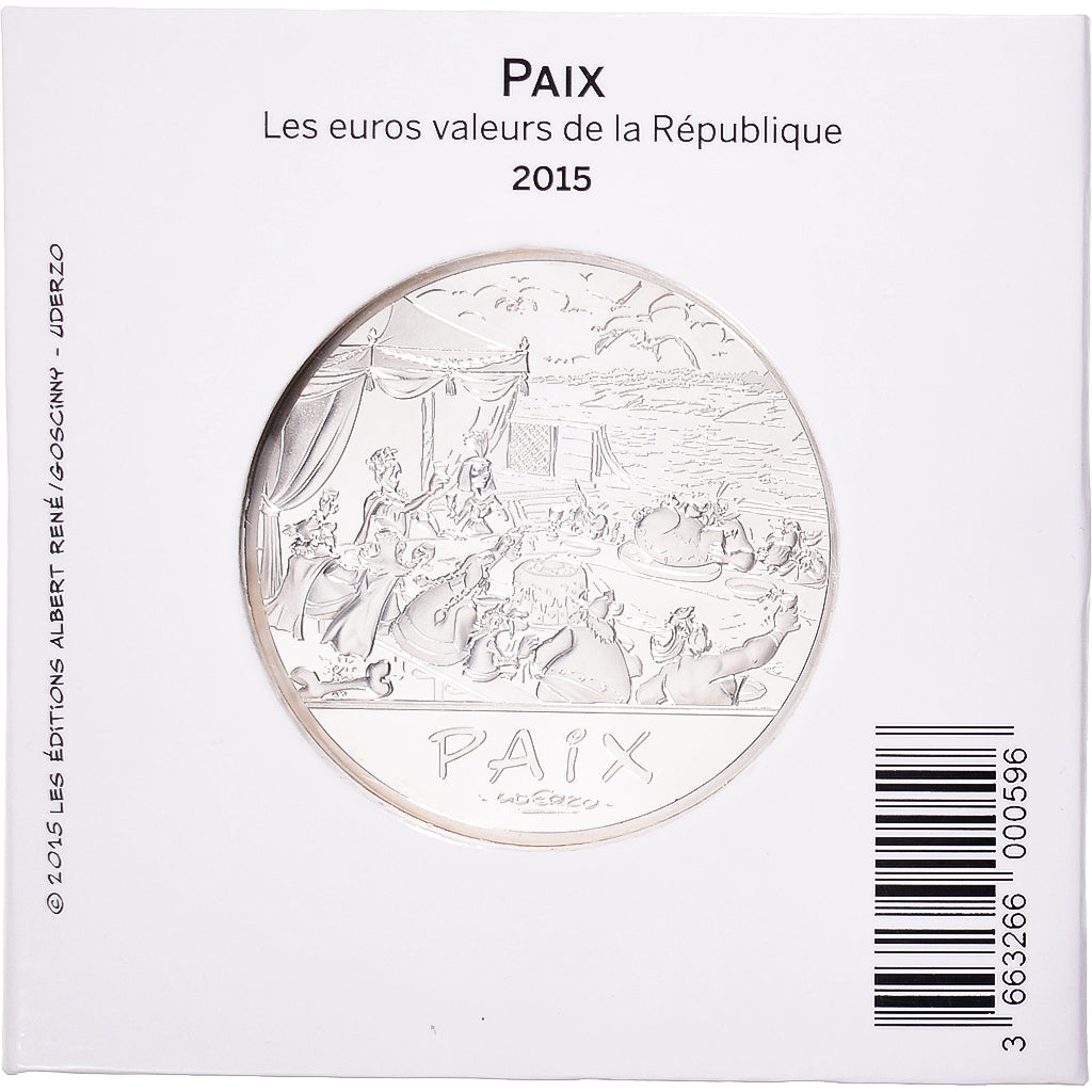 Francja, Monnaie de Paris, 50 Euro, Astérix et la paix, 2015, Monnaie de Paris