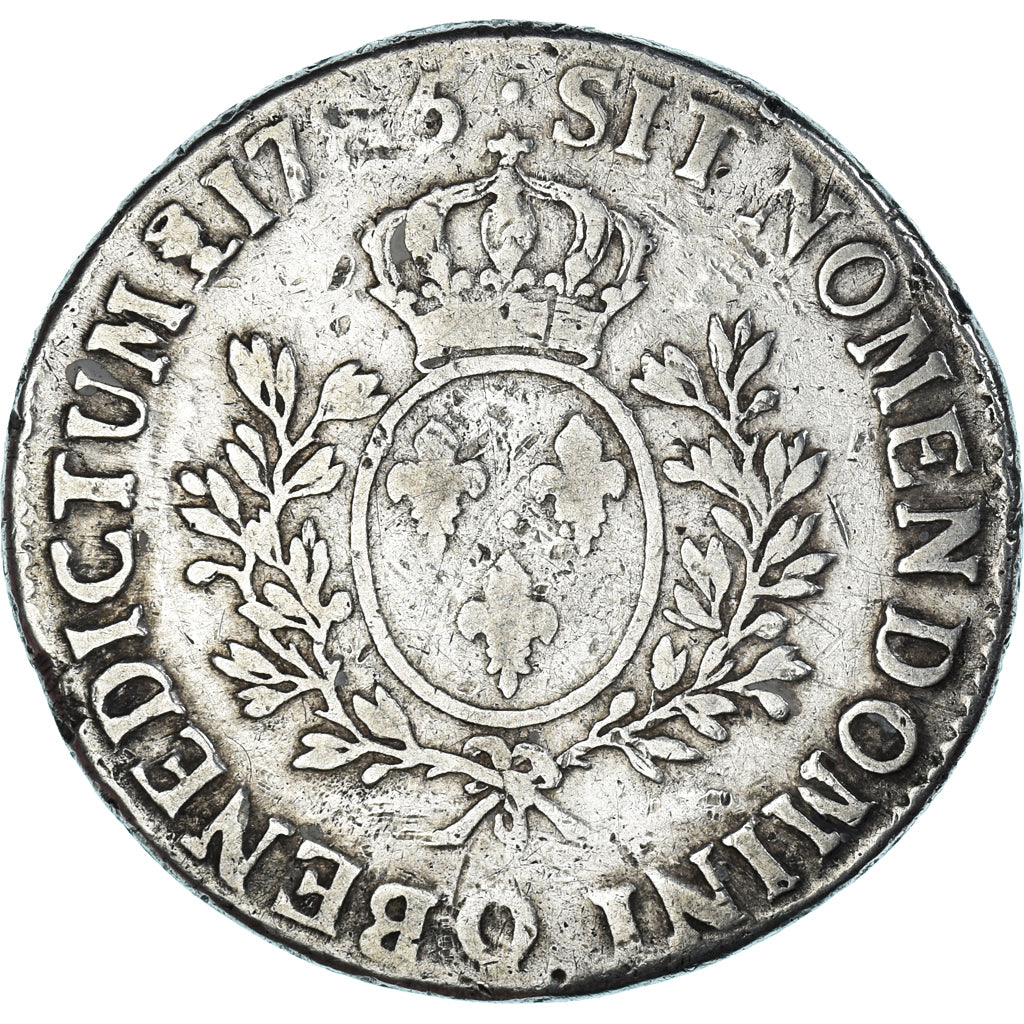 Moeda, França, Louis XVI, Ecu aux branches d'olivier, 1785, Perpignan
