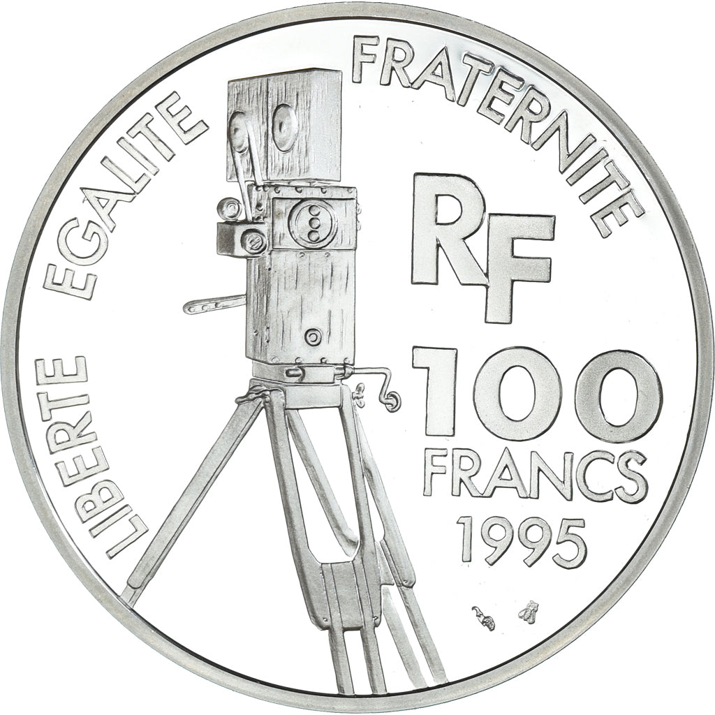 Coin, France, Yves Montand, 100 Francs, 1995, Paris, Proof, MS(65-70), Silver